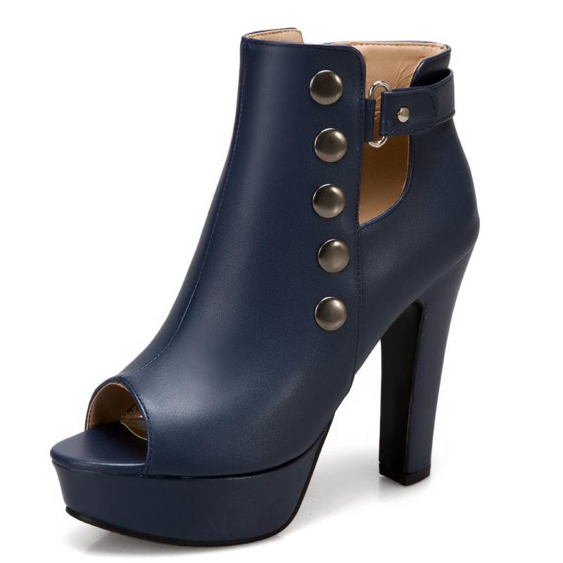 Módní letní boty pro ženy, sandály s otevřenou špičkou, vysoké podpatky na platformě, kotníkové boty s přezkou, žluté a bílé, společenské boty pro ženy, velké velikosti