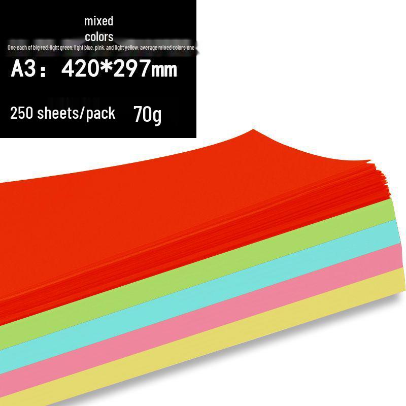 Bright Red A4 Extra Thick Paper for Photocopy, Printing & Origami
