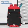 Large Capacity Tennis Backpack Breathable Badminton Backpack with Shoe Compartment