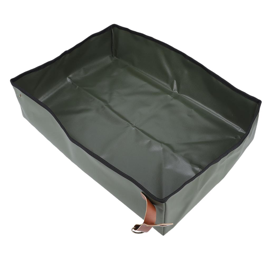 Portable Cat Travel Litter Box Waterproofing Foldable Litter Box Cat Collapsible Toilet for Hotels Camping Outdoor Activities