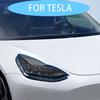 PPF Headlight & Taillight Film For Tesla Model Y 2016- Black Transparent Anti-scratch Self-healing TPU Protection Stickers
