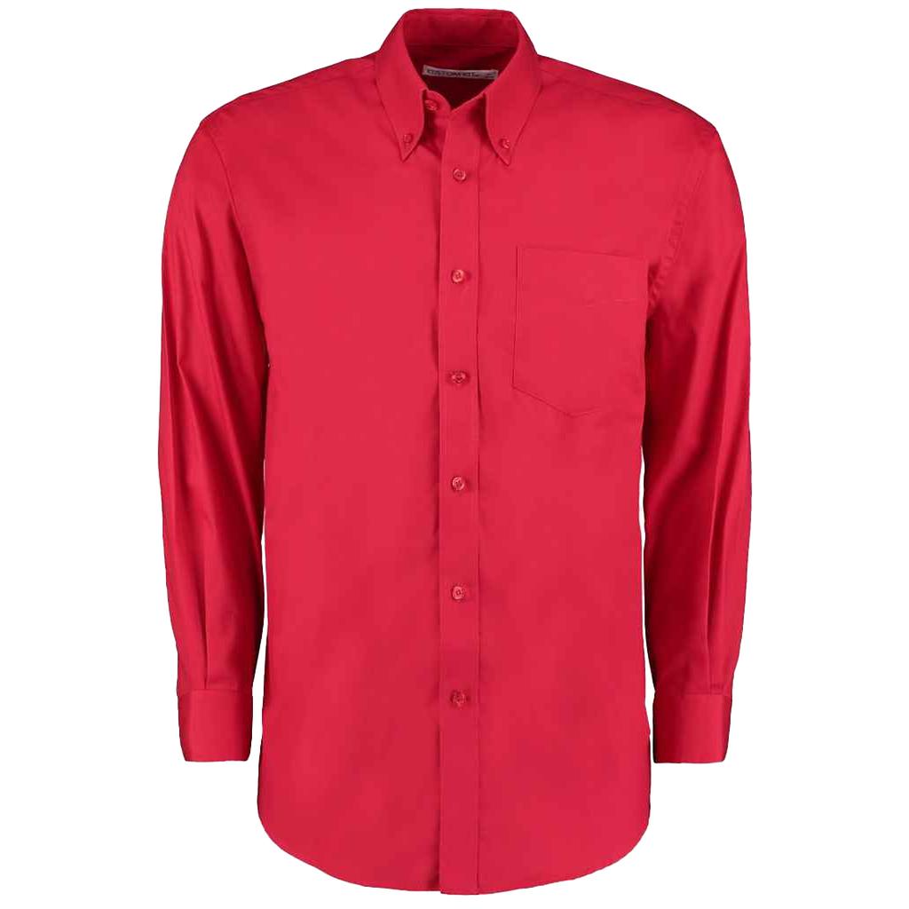 Kustom Kit Mens Premium Oxford Classic Long-Sleeved Shirt