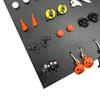 Cat Witch Ear Studs Skull Enamel Cross Pendant Trendy Halloween Earrings  Party