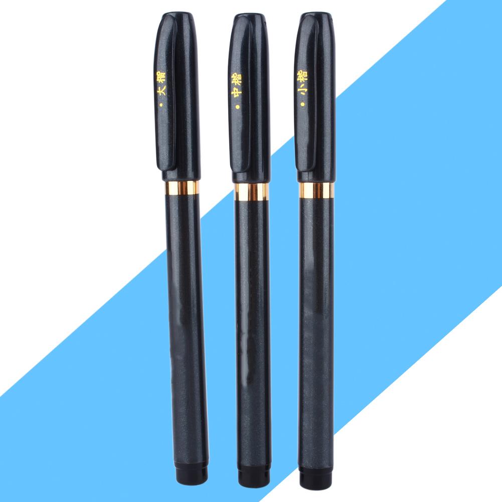 

3pcs Chinese Japanese Calligraphy Shodo Brush Ink Pen Writing Drawing Craft SG белый