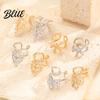 Luxury Nail Jewelry Ring 3D Butterfly Flower Wing Design Detachable