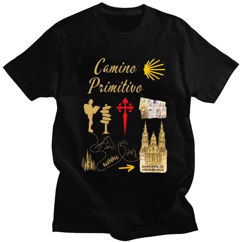 

Custom Classic Buen Camino De Santiago T Shirt Men Short Sleeve El Camino T-shirt Streetwear Tee 100% Cotton Oversized Tshirt... S разноцветный