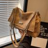 Frosted Retro Bag Women's Large Capacity 2026 New Autumn and Winter Versatile Chain Shoulder Bag Texture Commuter Tote Bag