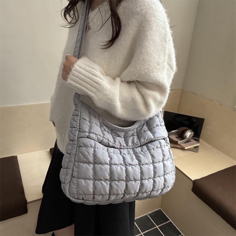Korean Fashion Oversized Crossbody Tote With Durable Stitching And Inner Phone Pocket