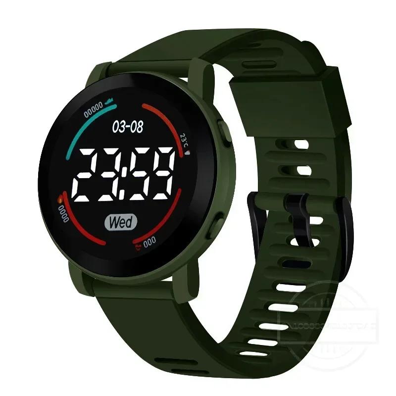 LED Digital Student Watch Luminous Waterproof Sport Children Watch Silicone Strap Electronic Wrist Watch for Unisex Reloj Mujer