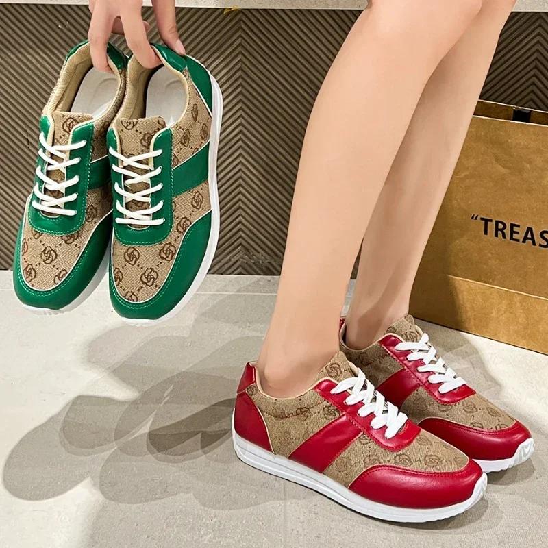 Fashion Spring Autumn Breathable Women Trend Lightweight Leisure Sneakers Women Walking Design Fashion Platform Shoes Zapatos De Mujer