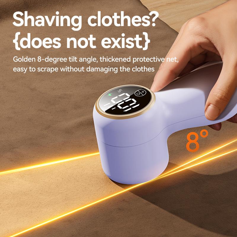 New Lint Remover Electric Hairball Trimmer Smart LED Digital Display Fabric USB Charging Portable Professional Fast For Clothing