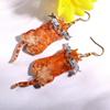 Acrylic Flat 2D Cat Earrings A Pair Of Creative Cute Kitten Eating Fish Earrings Exquisite Jewelry New Year Birthday Gifts