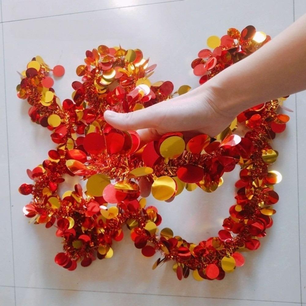 3D Shiny Metallic Foil Decorations DIY Festive Wedding Hanging Garland Wall Rail