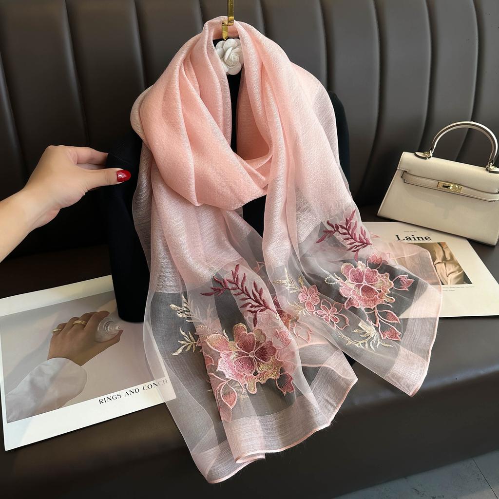 Luxury Brand Solid Silk wool scarf Women Shawls Scarves Summer Lady Hijab Winter Fashion Warm Bandana Foulard Pashmina Poncho