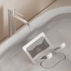 Adjustable Designs Wall Mounted Hair Dryer Storage Rack Craft from Sturdy Aluminum Alloy for Convenient Storage