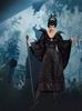 Halloween Dornröschen Malefiz Hexe Kostüm Dunkle Zauberin Rollenspiel Outfit Cosplay Bühnenauftritt Kleid Erwachsenen Gotisches Gewand