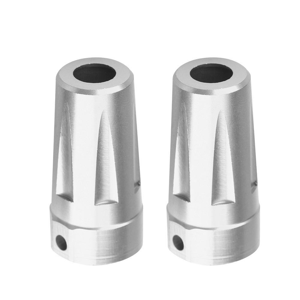 Aluminum Alloy Rear Straight Axle Adapter for AXIAL AX90056 Jeep Wrangler RC Car Part (Silver)