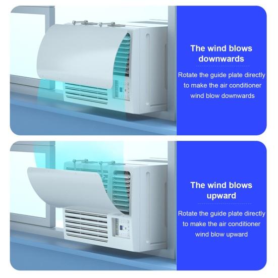 Air Conditioning Baffle Deflector Adjustable Simple Installation Universal Window Air Conditioners Windshield Anti-Wind Baffles Wind Guide