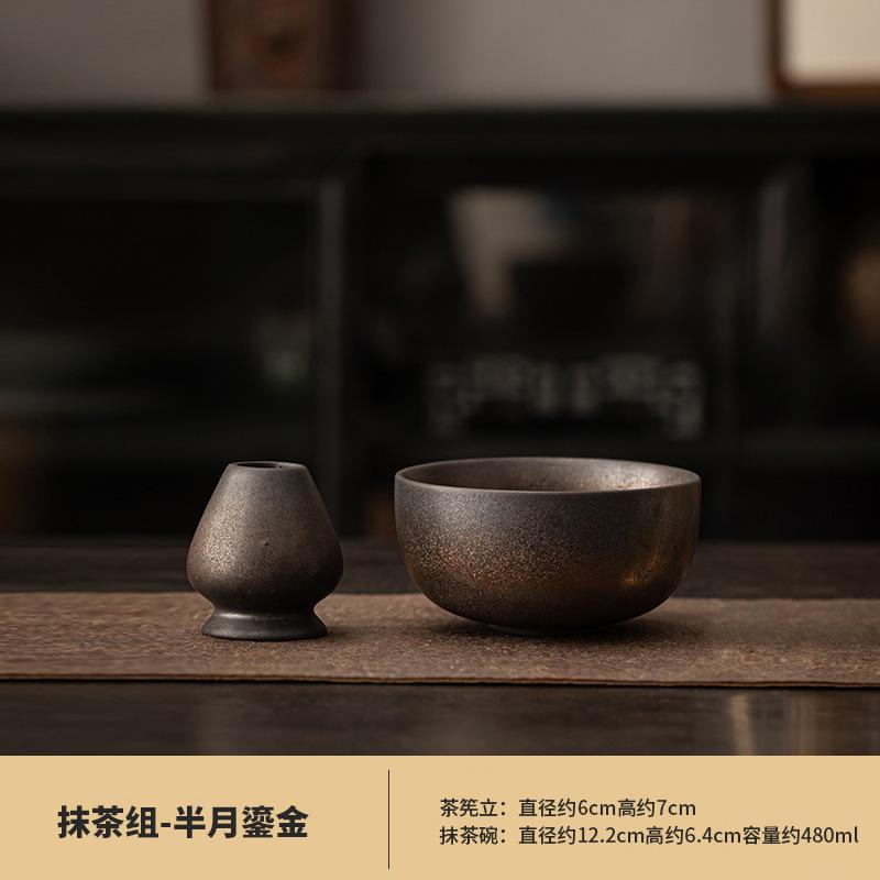 Teegeschirr Matcha-Werkzeuge Japanische Zeremonie Matcha-Anzug Schneebesen Matcha Grüner Tee Chasen Halter Ständer Schalen Tablett Teller Zubehör