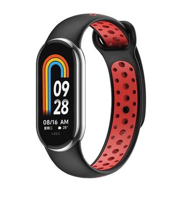 Pasek do Xiaomi Mi Band 9 Beline Czarno-Czerwony