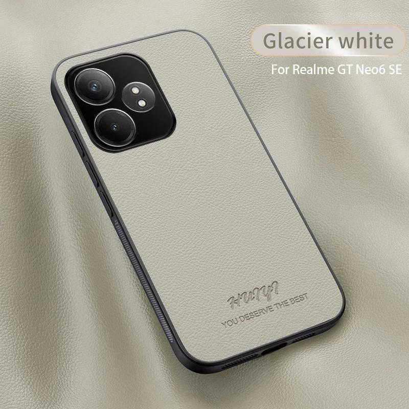 Luxury Business Leather Soft Frame Magnetic Cover For Realme GT 6 GT6 GT 6T GT6T Neo6 SE Neo 6 SE Phone Cases Capa