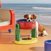 Liftable Suction Cup Pet Bowl 3 Level Height Adjustment Protect Cervical Spine Pet Bowls Non-Slip Elevated Dog Cat Food Bowls