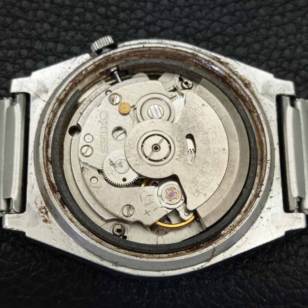 SEIKO 5 AUTOMATIC 7009A VINTAGE JAPAN MENS YELLOW COLOR DIAL WATCH a701490-5 R206b-a701490