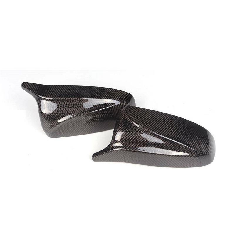 For BMW X5 X6 E70 E71 2007 2008 2009 2010 2012 2013 M Style Side Mirror Caps Cover ABS Carbon Fiber 51167180725+51167180726