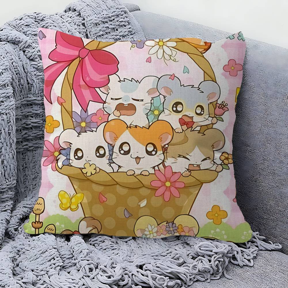 Hamtaro Anime pillow cover sofa cushion cover home room decoration children gift