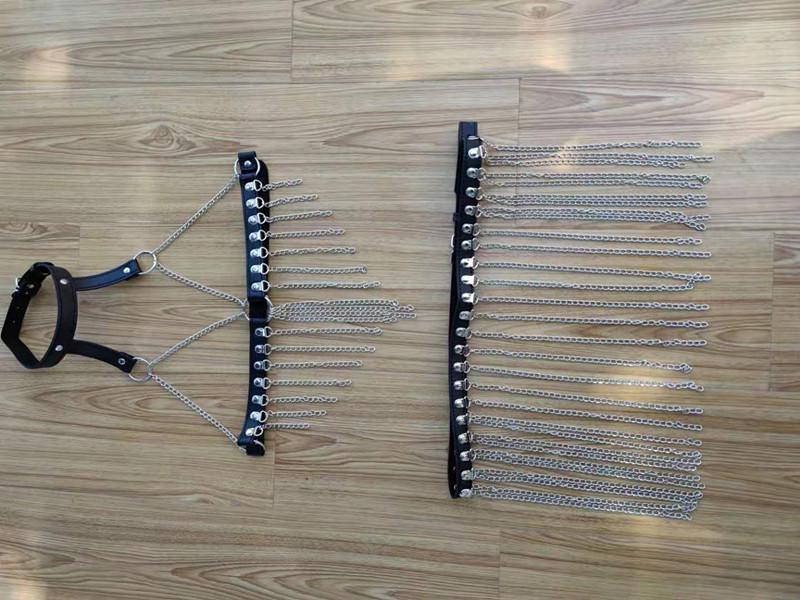 Dámský kožený svazovací outfit: Erotické SM Seduction & Flirting Attire