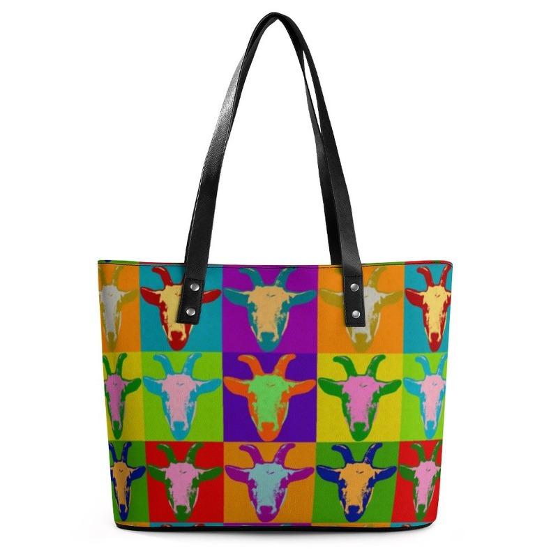 Tote Handbag Shoulder Handbag Large Capacity Trendy Niche Digital Color Printing Tote Bag