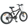 Bicicletă pentru Copii 24 Inch 6 Viteze pentru Vârstele 8-12 Negru