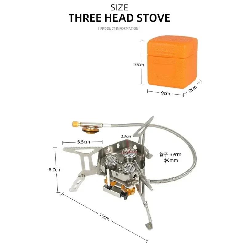 Portable Camping Gas Stove Mini Outdoor Windproof Split Stove Foldable Burner 5800W Hiking Picnic Barbecue Cooking Equipment