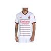 Puma AC Milan Away Fan Edition Striped Lettering Match Short Sleeve Soccer Jersey Men Sportswear White 765834-02