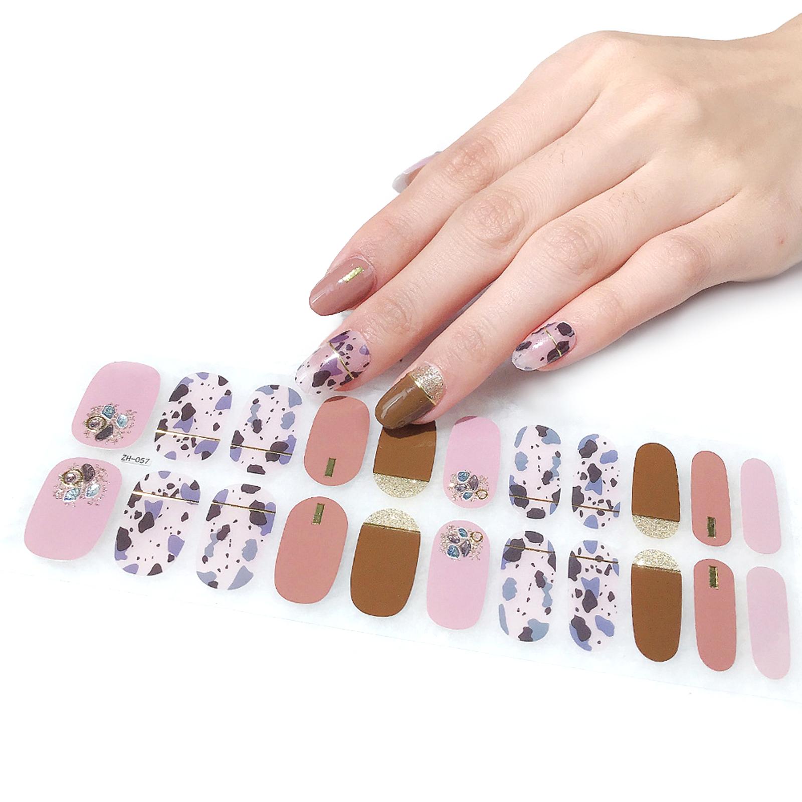 

22 наклейки для маникюра на пальцы ins лак для ногтей наклейки для ногтей 3D бронзирующие водостойкие наклейки для ногтей лето ZH057