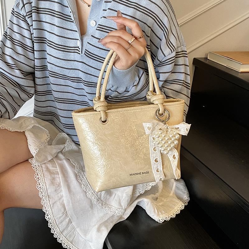 Solid Color Handbag Women's New Fashion Shoulder Messenger Bag