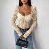 Kare Yakalı Zarif Dantel Detaylı Siyah Bodycon Body