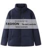 Brand Tag Men's Solid Color Stand Collar Thick Warm Down Jacket - Winter New Arrival Y4W813