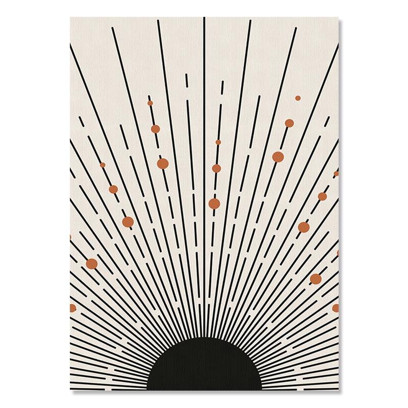 Poster Bohemien Henri Matisse Astratto Geometrico Linea Viso Beige Pittura su Tela Stampa Arte da Parete Immagine Decorazione Soggiorno Casa