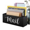 Detachable Mail Holder Wooden Desktop Mail Storage Box Envelope Holder For Document Notebook Letter File Envelope Label Photo