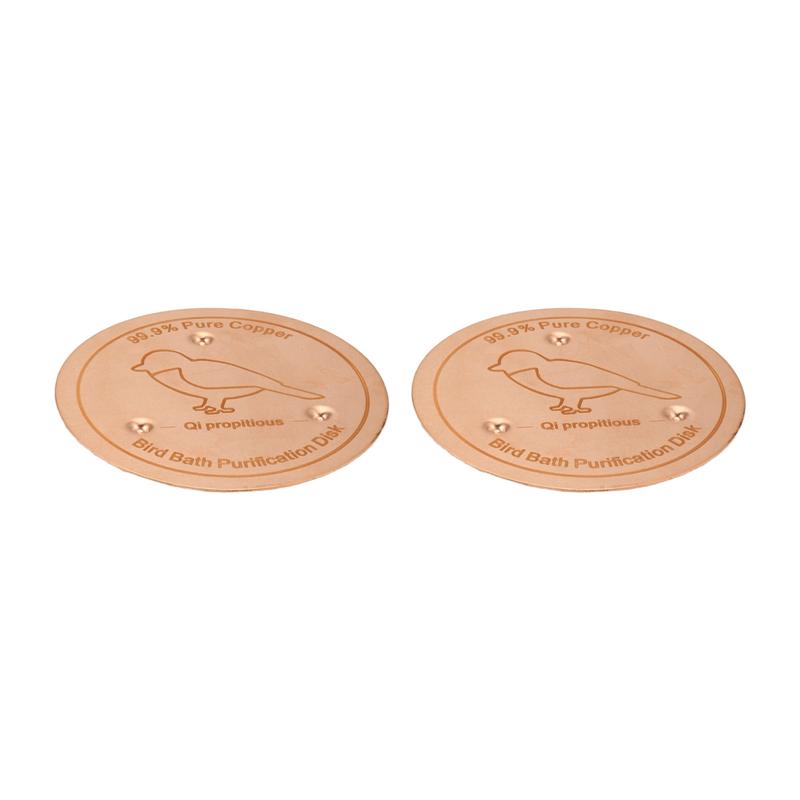 

A25F-Safe Clean Water Purification Disk 2Pcs For Outdoor Bird Bath Cleaner Stable Triple-Point Support For Outdoor Birdbath