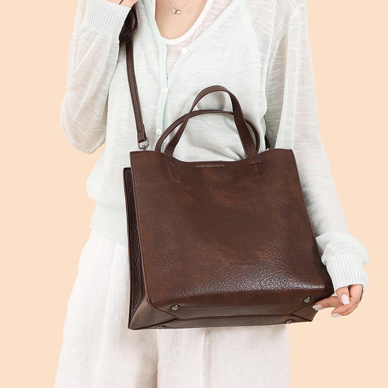 Women's PU Handbag Large Capacity Commuter Shoulder Bag