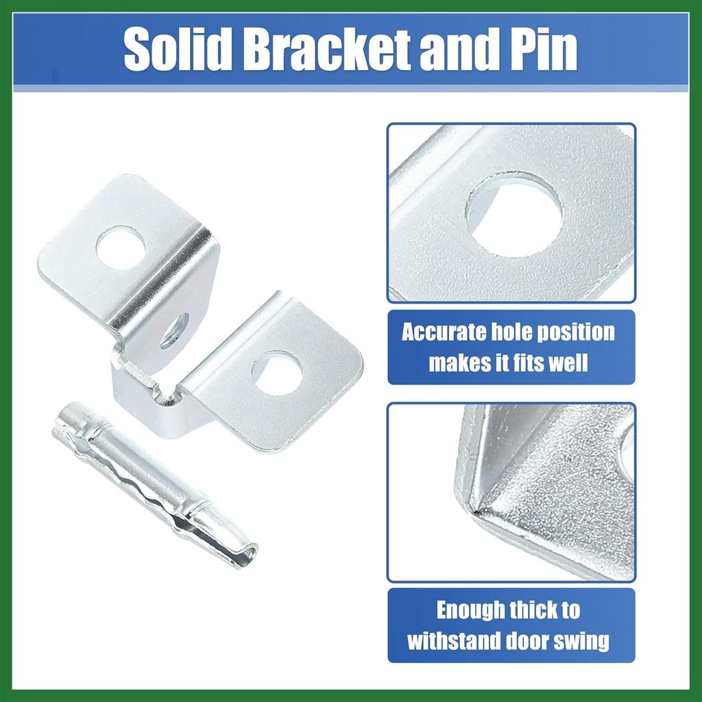 Motoforti 2 Set Door Check Bracket and Pin for Jeep Cherokee 1984-2001 55002361 2 Door Check Arm Assembly Repair Set on Driver Passenger Side Door