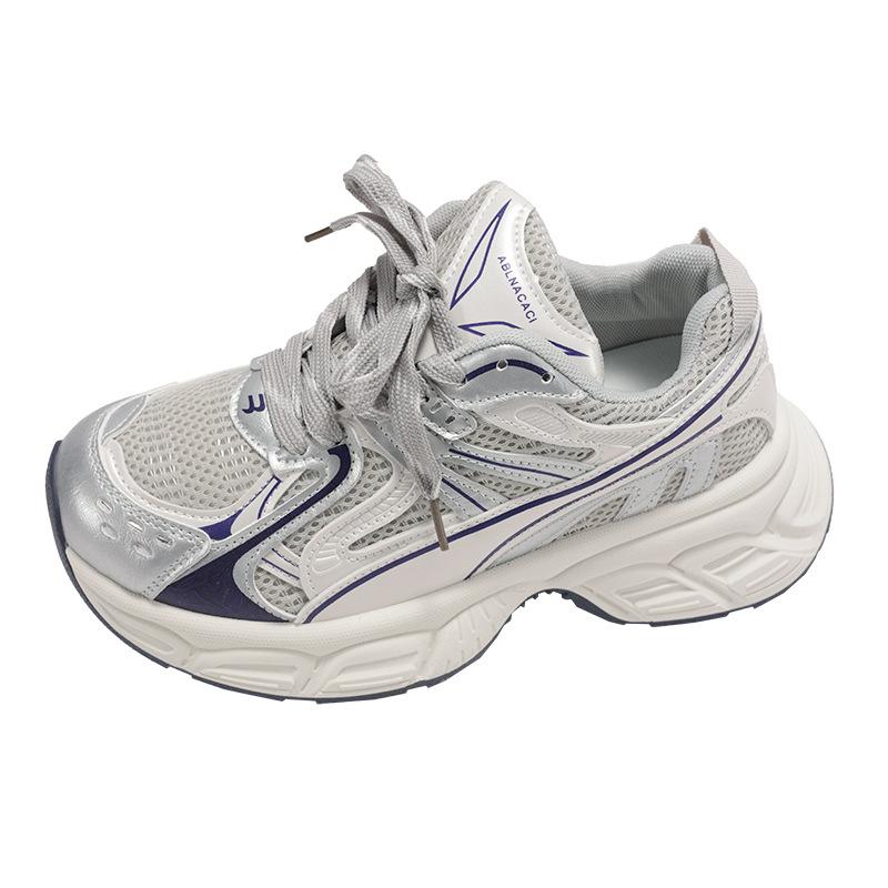 Queen Fan's Explosive Retro Heightening Platform Dad Shoes Women's Summer 2025 New Soft-soled Versatile Sports Shoes