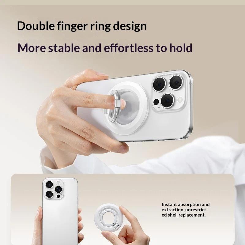 Double Sided Magnetic Ring Phone Holder Stand Cellphone Grip Support Telephone Accessories