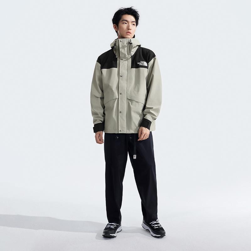 The North Face 1986 Series FW24 Waterproof, Windproof, And Breathable Windbreaker Jacket Unisex Clay Gray NF0A8AKJ5IF