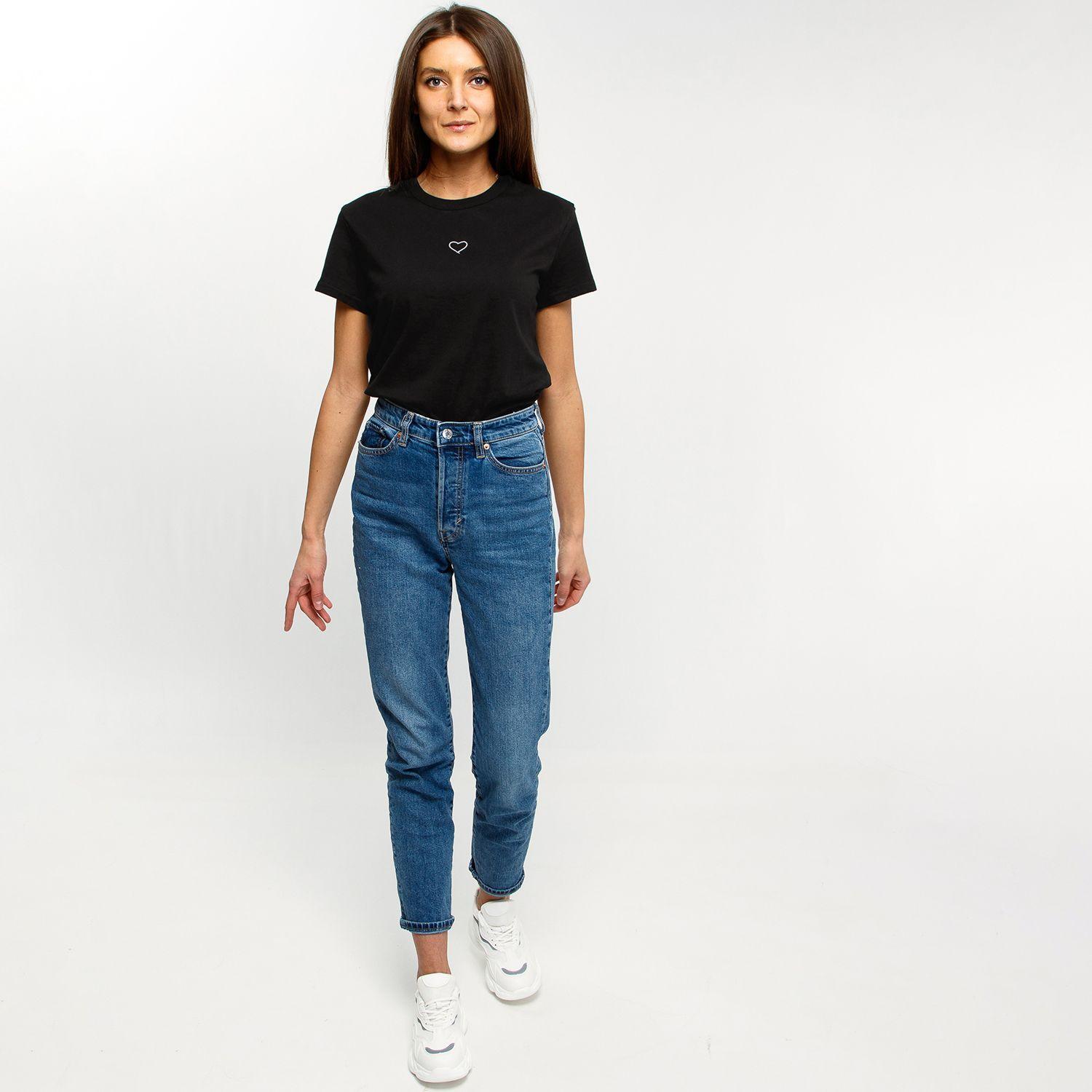 

Хлопковая женская футболка с круглым вырезом и принтом сердца, повседневные топы с короткими рукавами