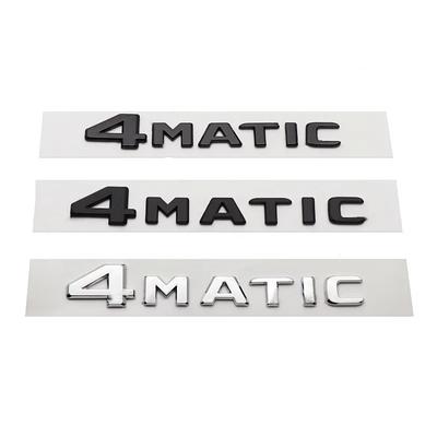 Mcnky6 3D ABS Bilbokstäver Baklucka 4Matic Logotyp Emblem Dekaler Märke För Mercedes ML 320 CDI C300 GLK 220 E350 R350 GLA GLC 300 250