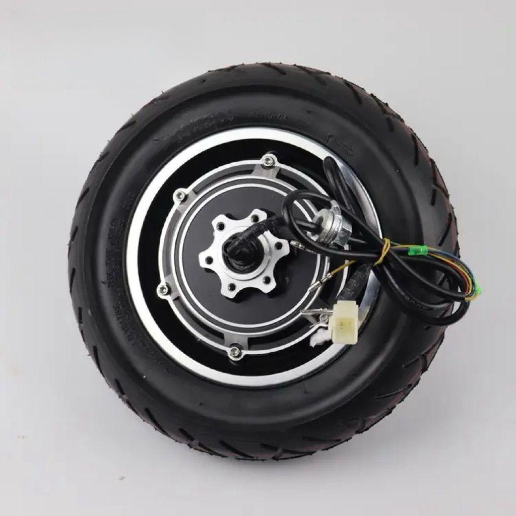 10-Inch Electric Scooter Motor with Disc Brake for Ride-Hailing & Commuting, Compatible with 36V/48V Systems, Rear Wheel Hub Motor