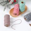 Handmade Colourful Wrapping String Rope Gift Box Packaging 100M Box Packaging Rope DIY Cotton Cords Rop Christmas